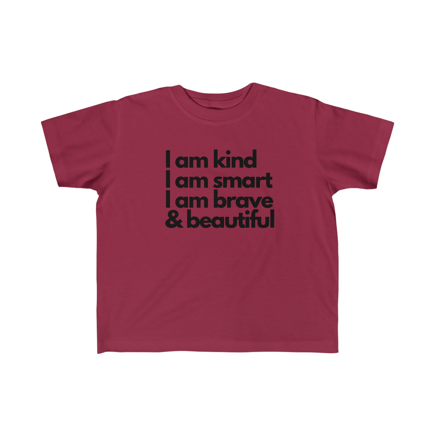 I am kind, I am smart, I am brave & beautiful - Kid's Fine Jersey Tee