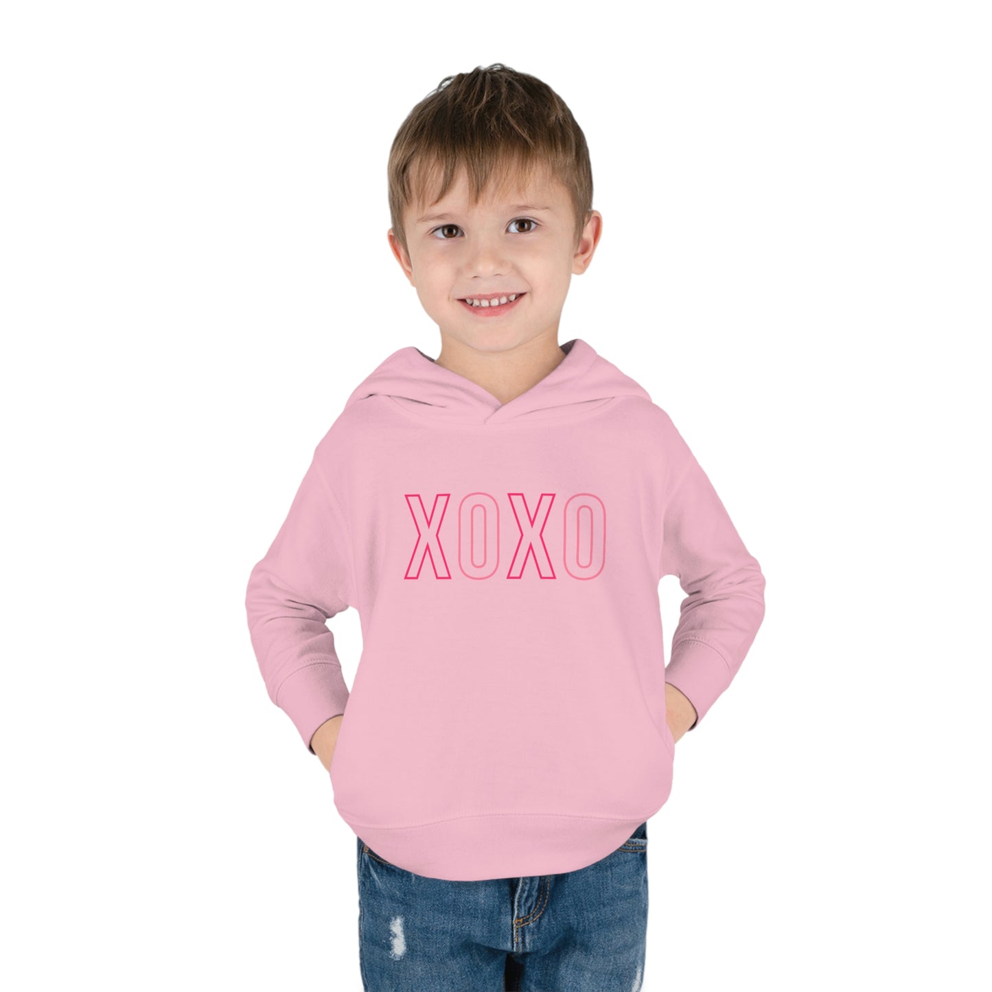 XOXO-Valentines-Toddler Pullover Fleece Hoodie