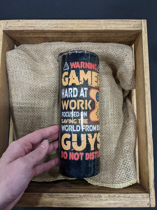 Warning Gamer-Tumbler