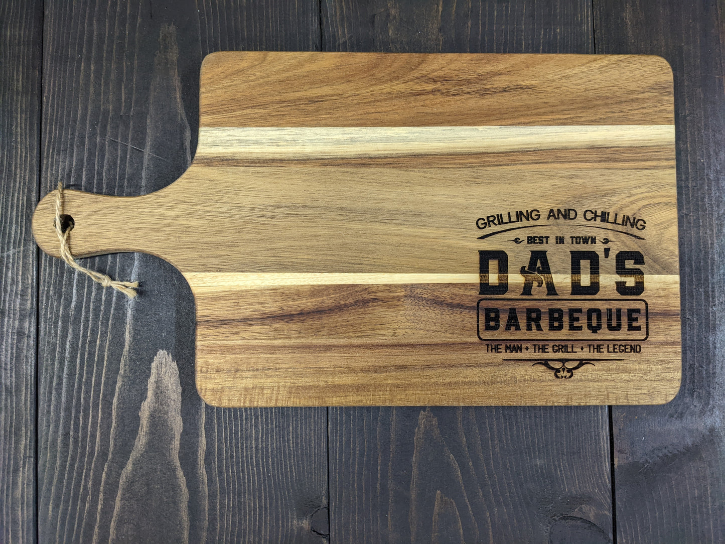 Cutting board- "Dad's BBQ"